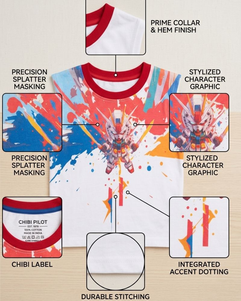 Digital robot white sleeveless t-shirt thumbnail 3