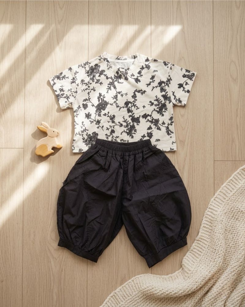Floral t-shirt nikar set 