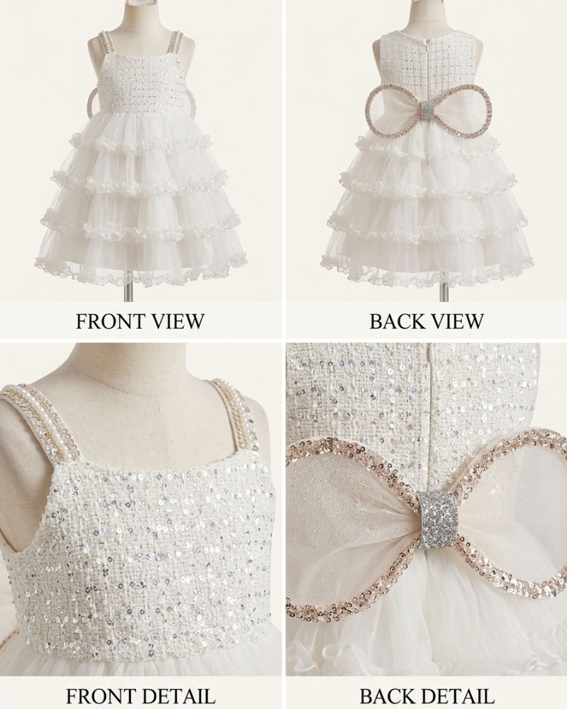 White princess party frock thumbnail 3