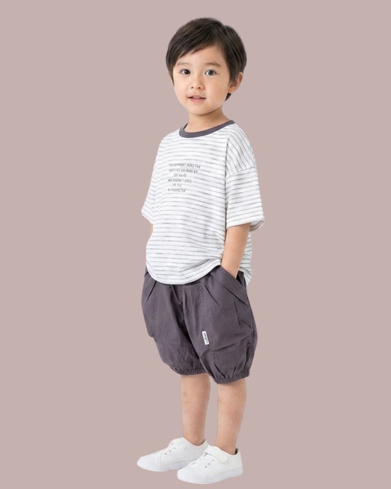 Boy short sleeve set
