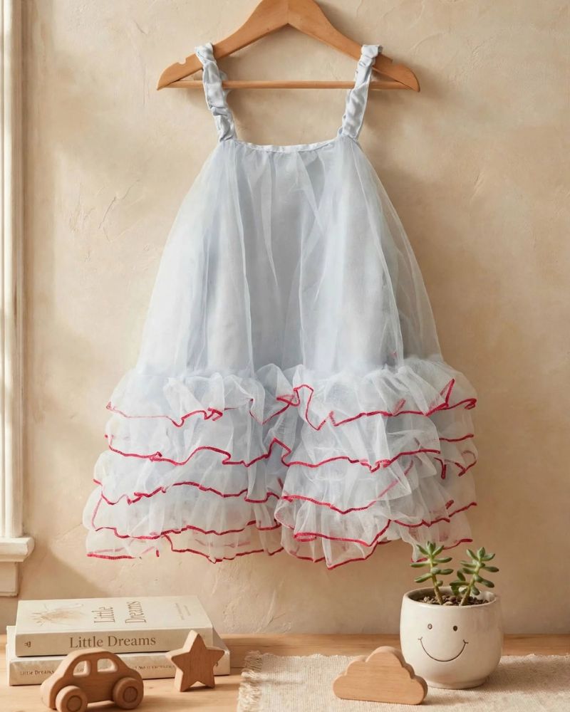 Sky toddler frock  thumbnail 2