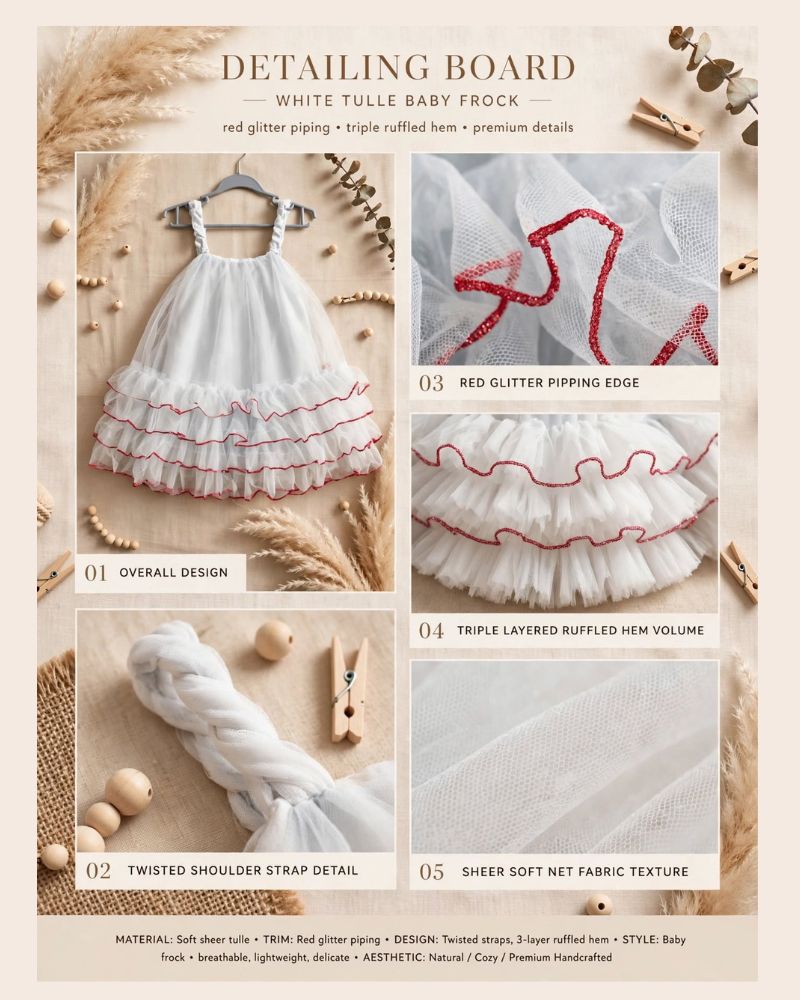 Sky toddler frock  thumbnail 3