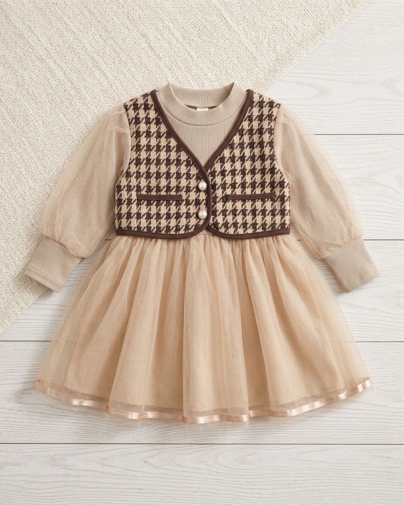 Brown Twirl Frock