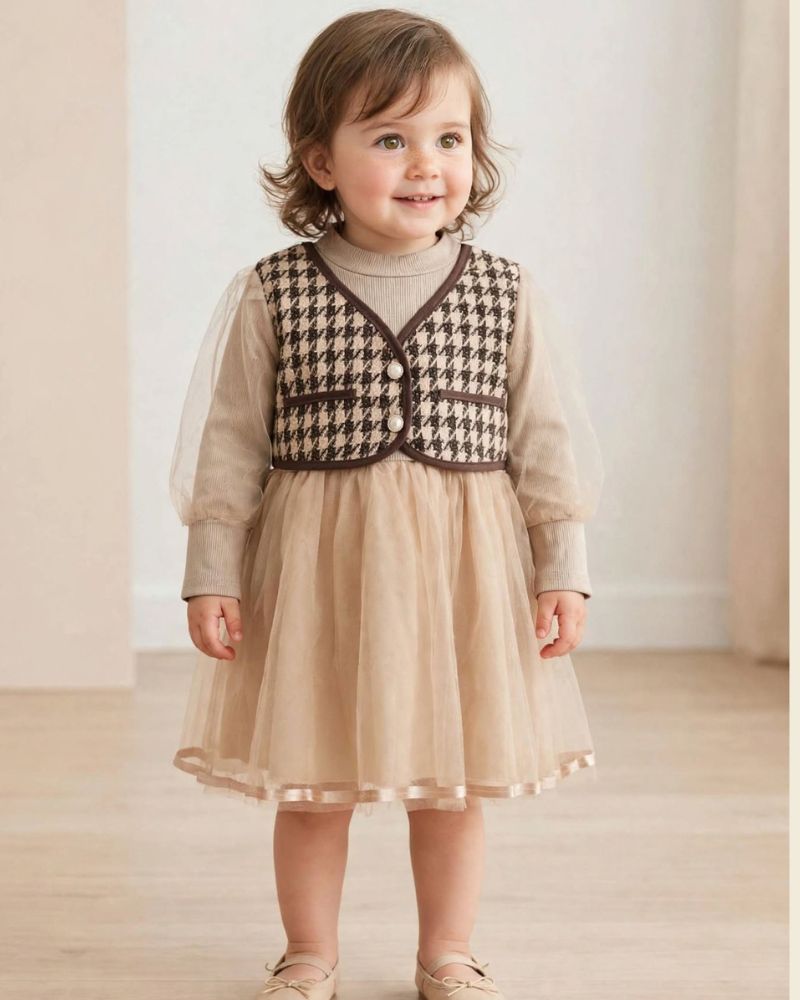 Brown Twirl Frock thumbnail 2