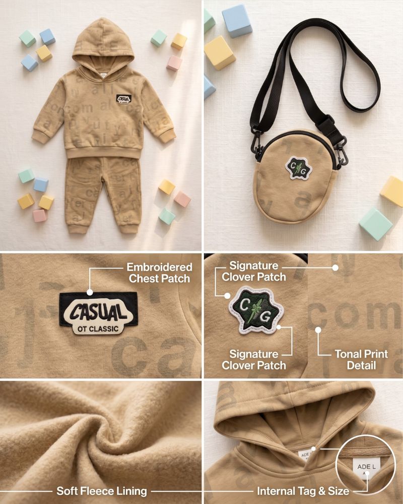 Khaki Loungewear Set thumbnail 3