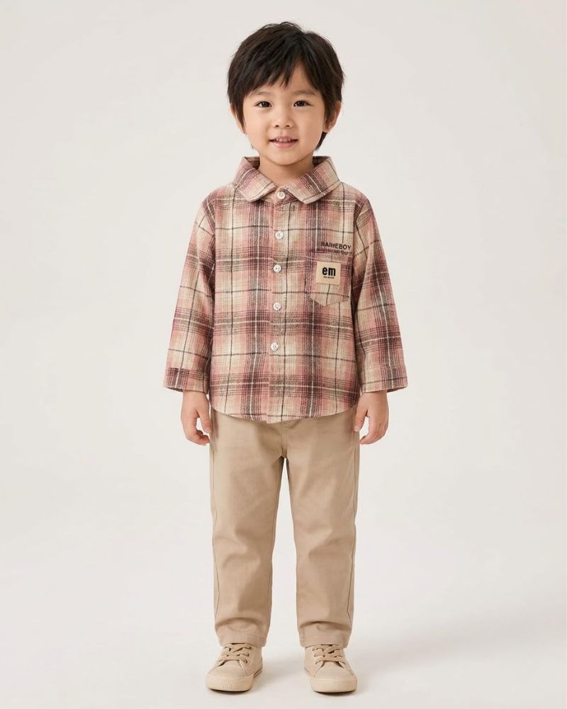 Pink check shirt  thumbnail 3
