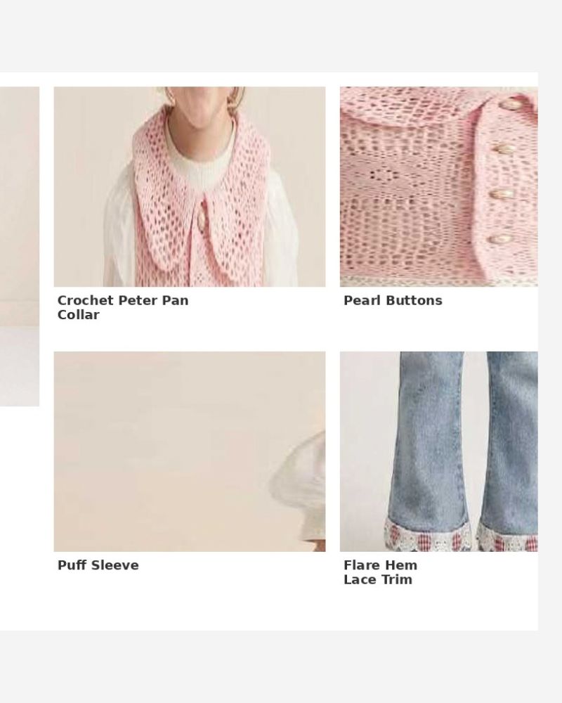 3pc Pink Crochet Set  thumbnail 4