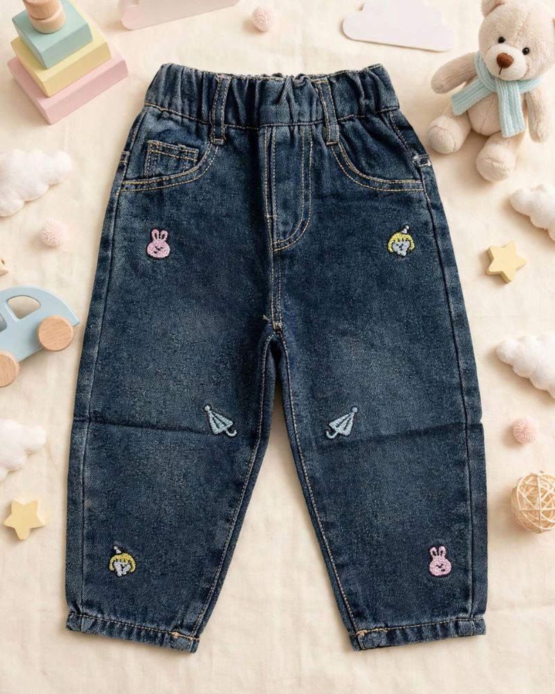 Toddler cartoon jeans