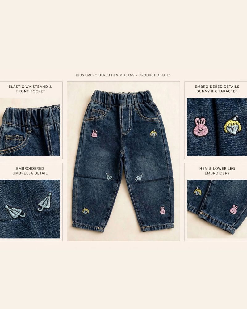Toddler cartoon jeans thumbnail 3