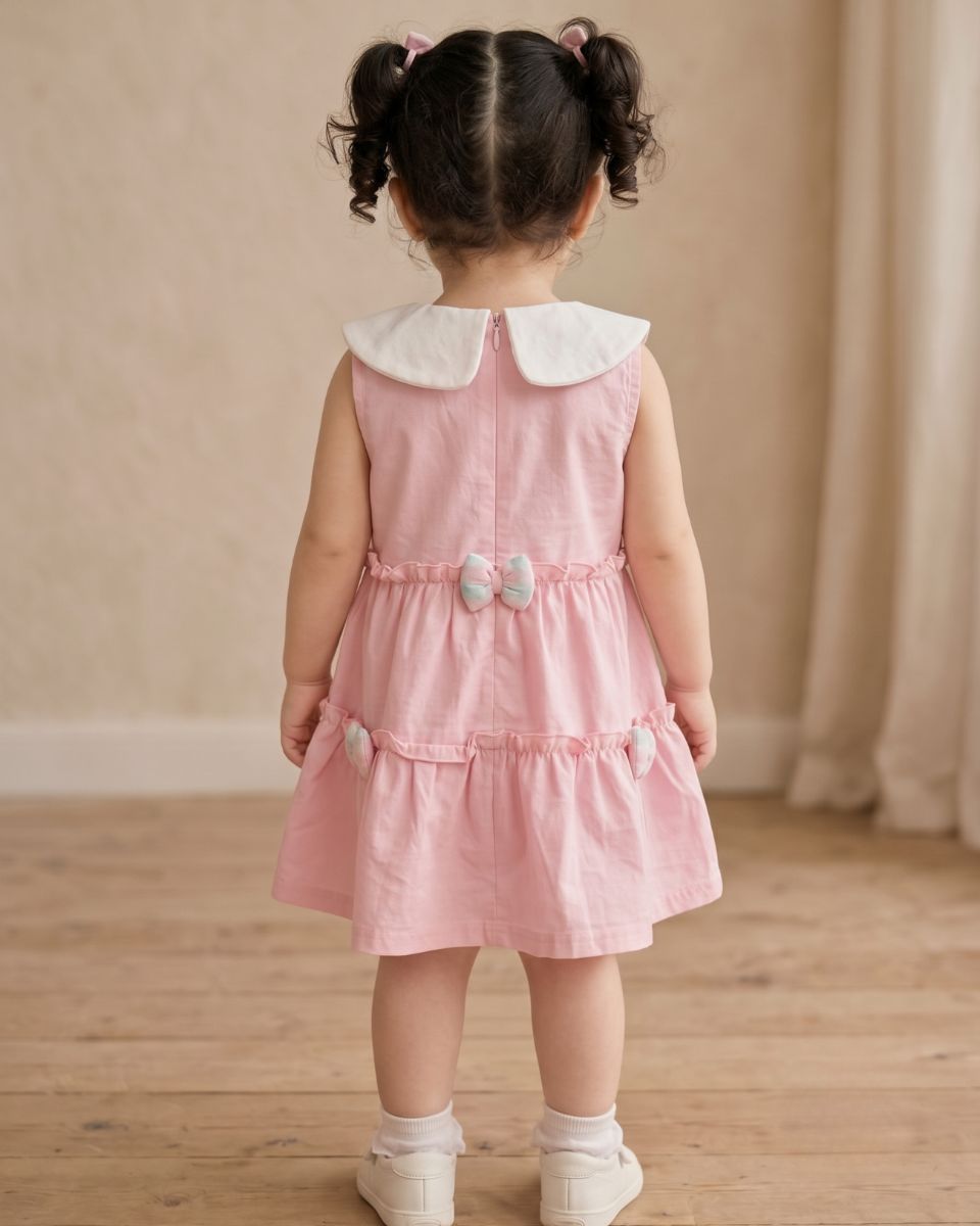 Pink bow frock  thumbnail 2