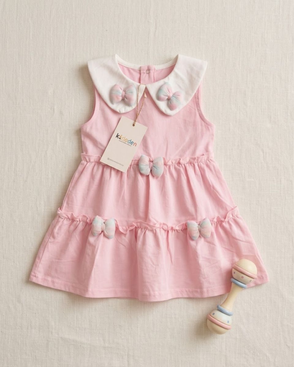 Pink bow frock  thumbnail 3