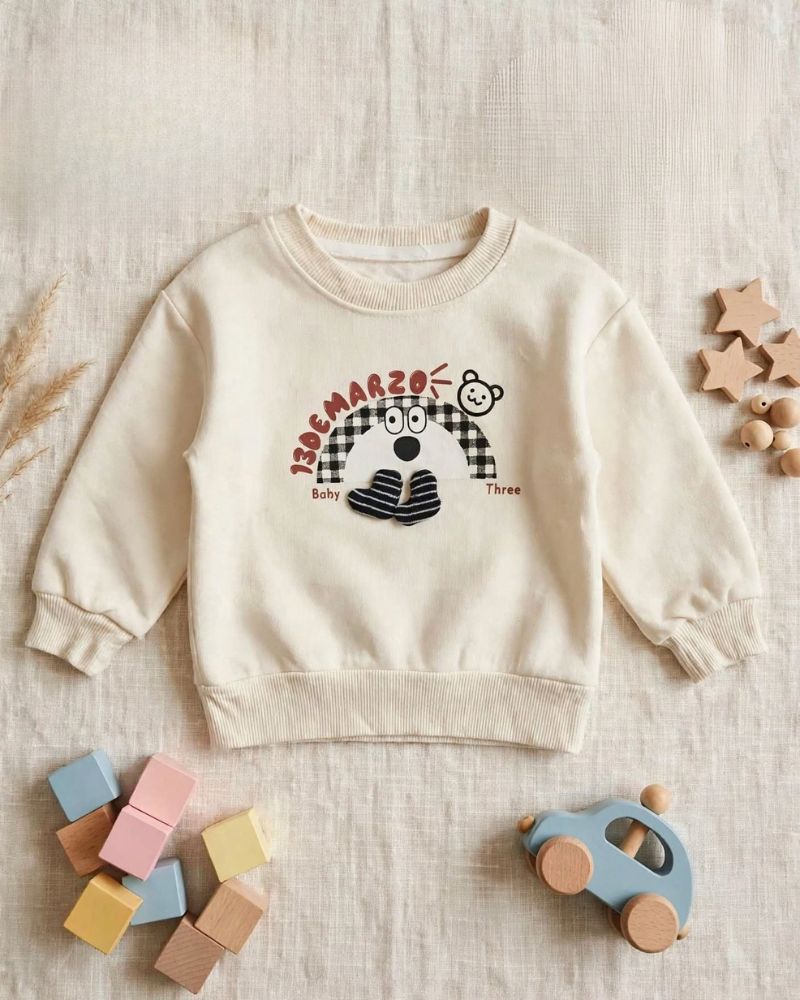 Dog print crewneck sweatshirt 