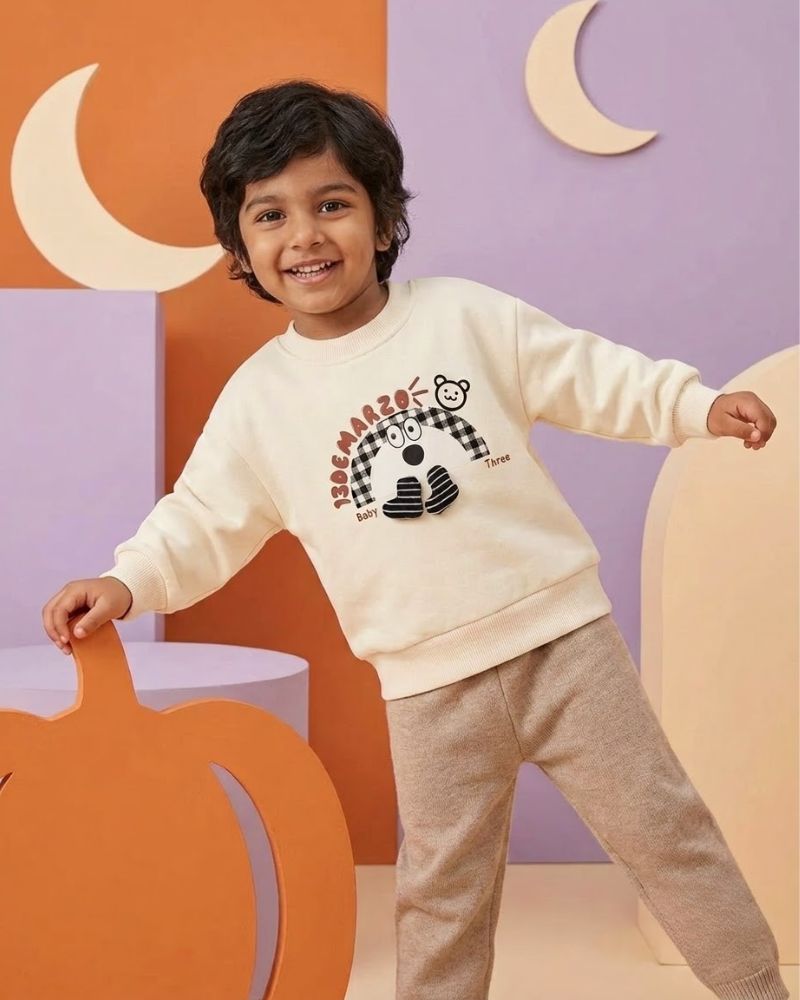Dog print crewneck sweatshirt  thumbnail 3