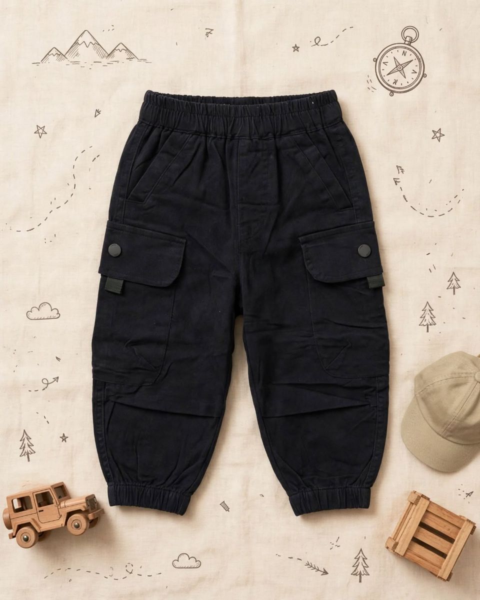 Jet Black Jogger Pants