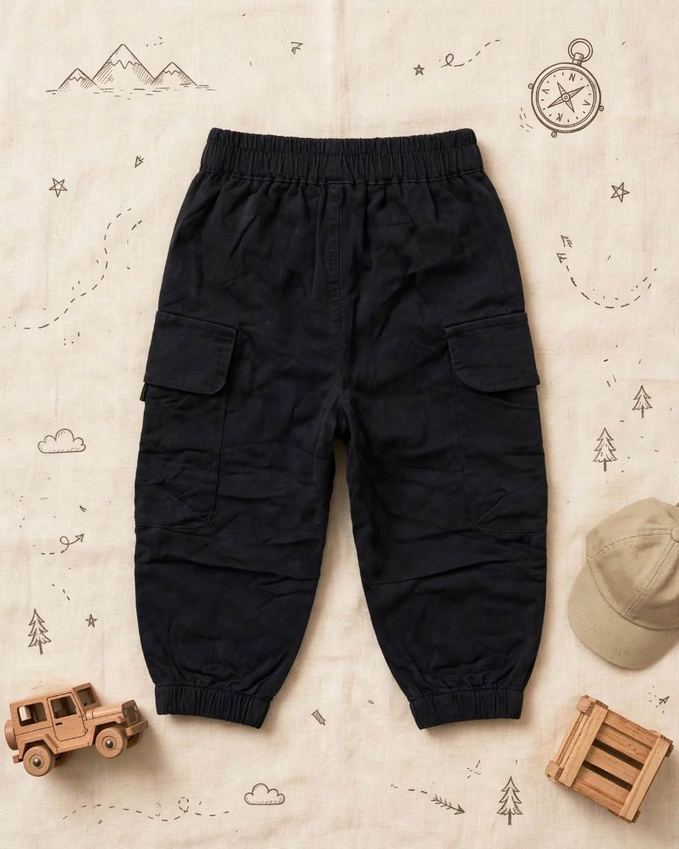 Jet Black Jogger Pants thumbnail 2