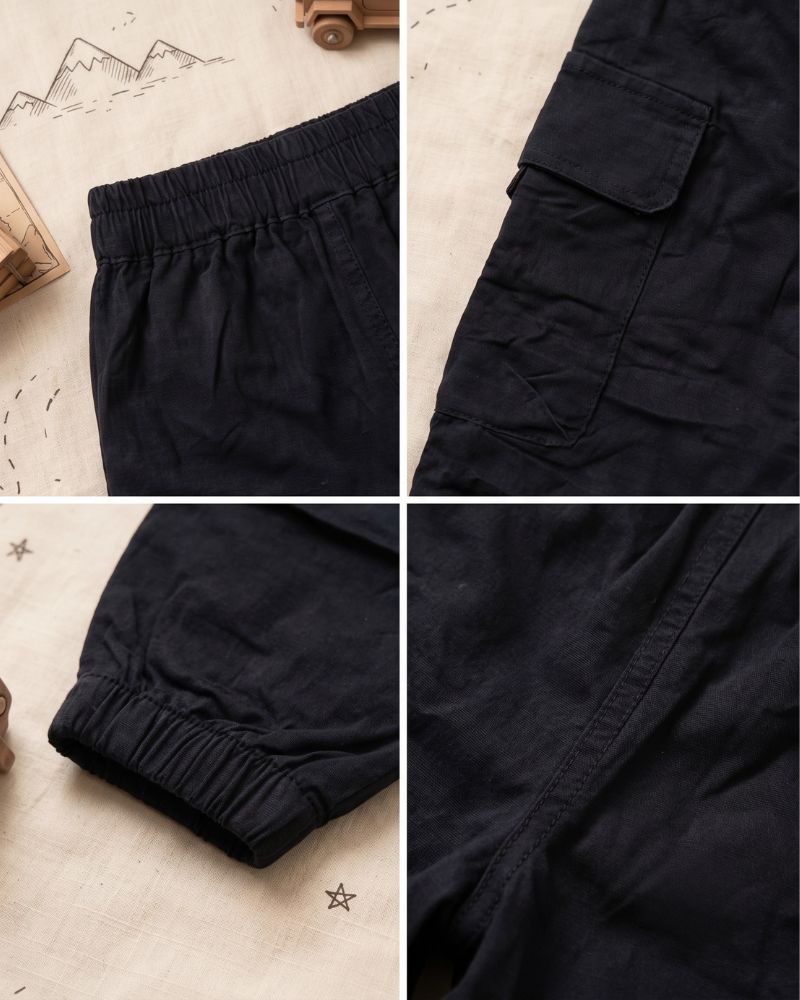 Jet Black Jogger Pants thumbnail 3