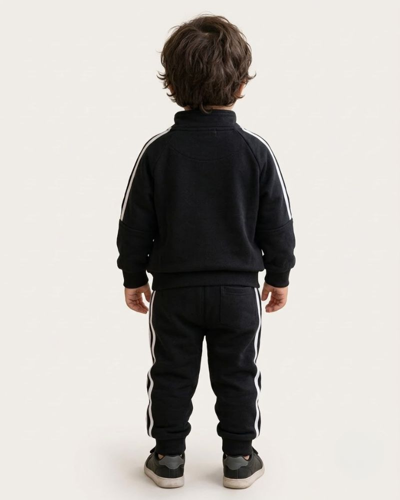 Black Graphic Tracksuit Set thumbnail 2