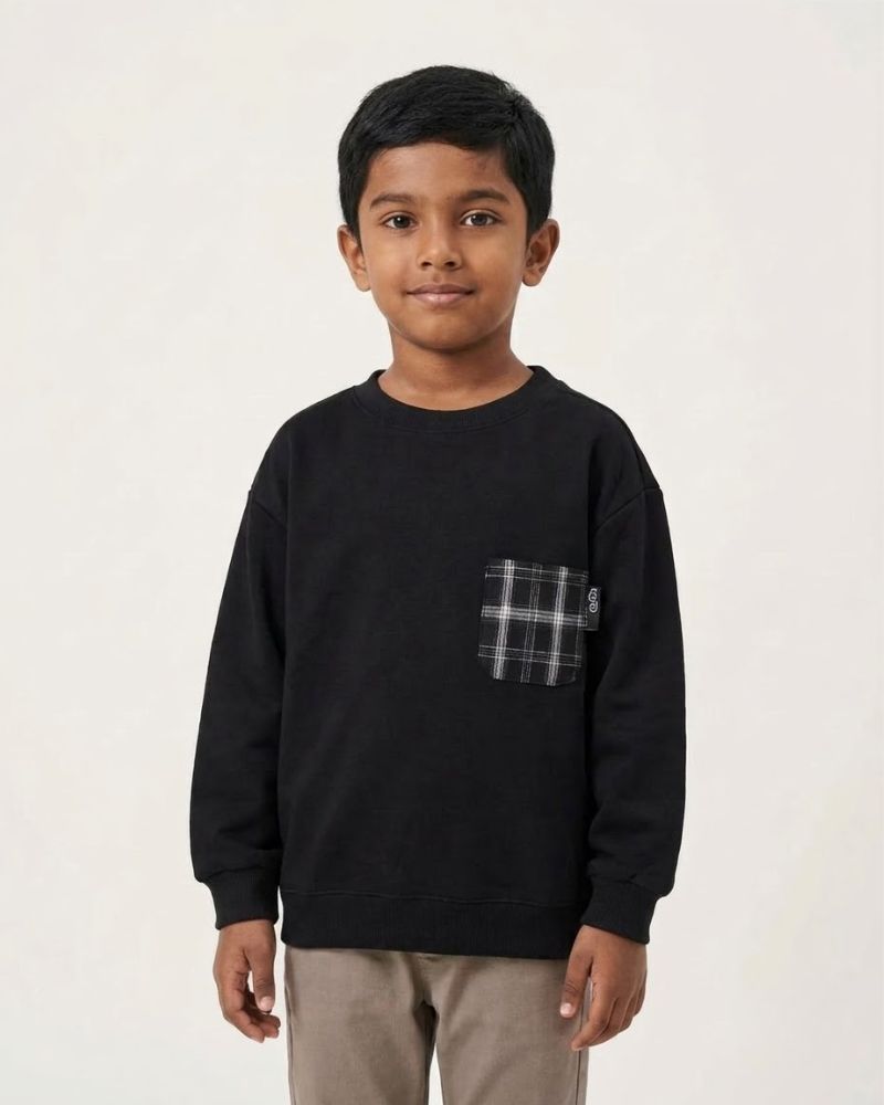 Black Long-Sleeve Sweatshirt thumbnail 2