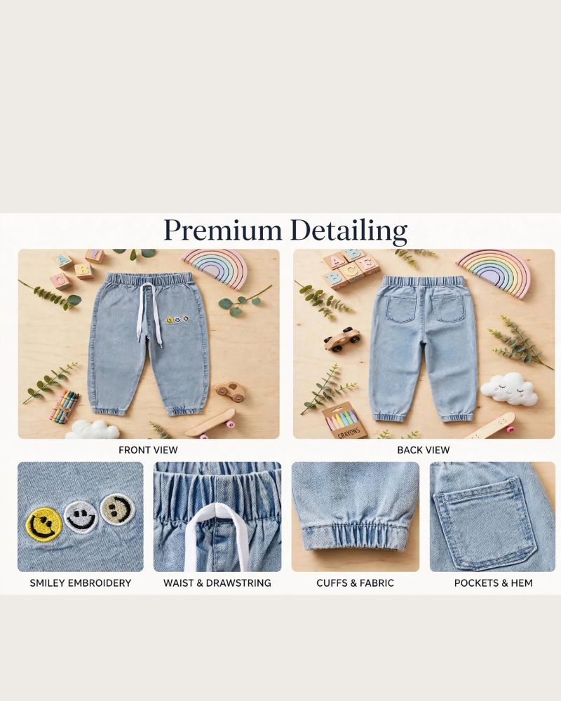 Light Blue Smily Jeans  thumbnail 3