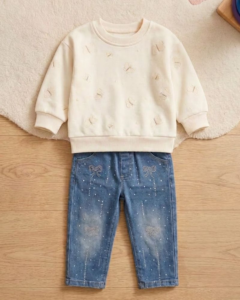 Cream butterfly set