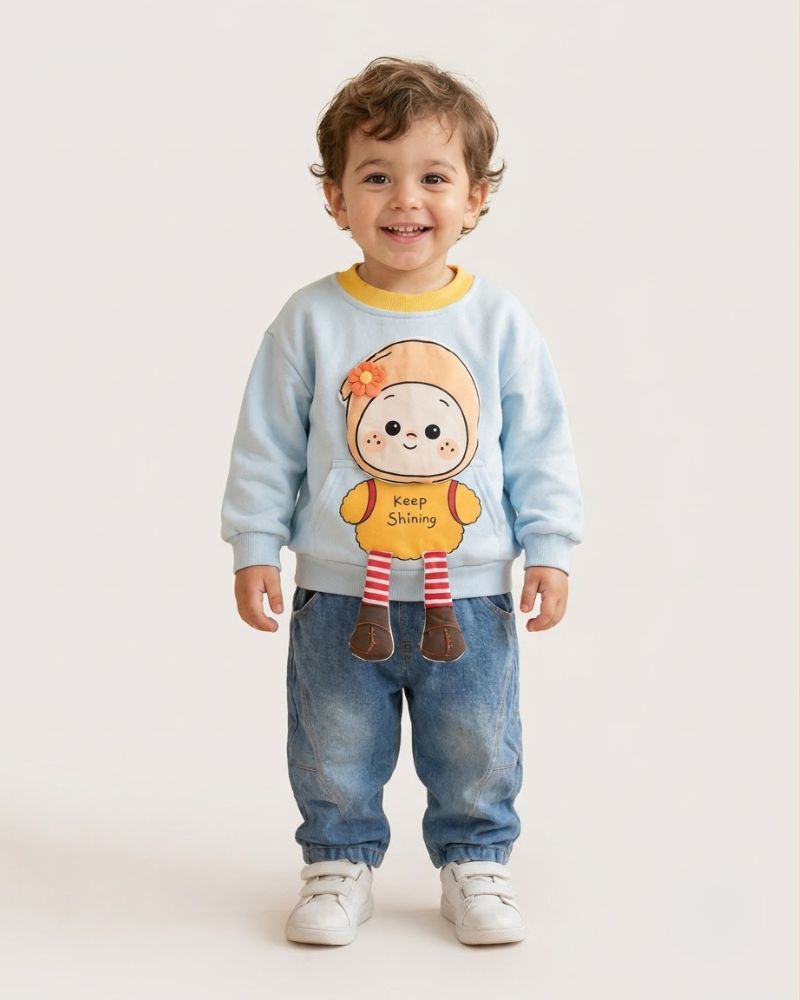 Sky cute cartoon 2pc set 