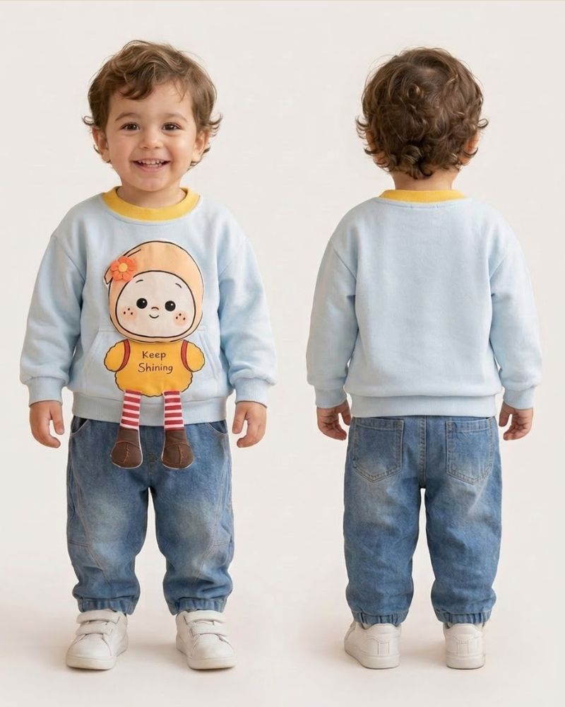 Sky cute cartoon 2pc set  thumbnail 2