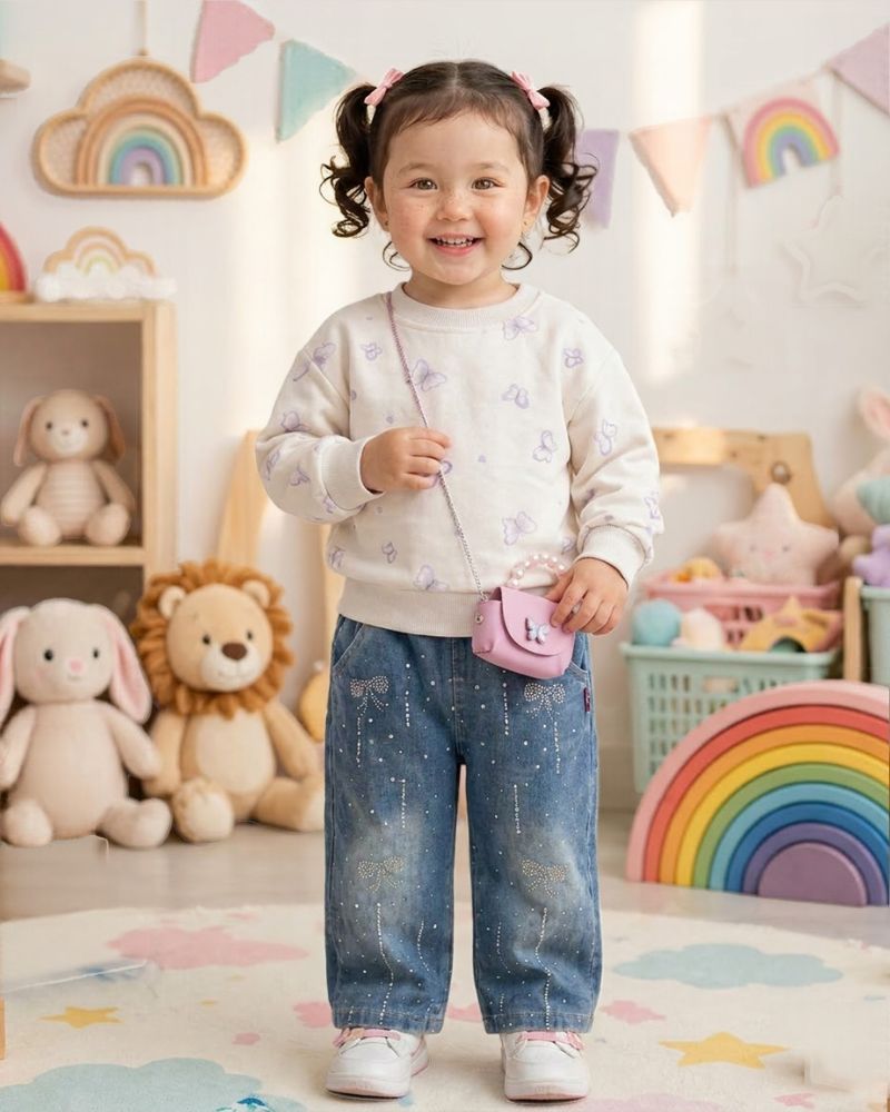 Purple butterfly set