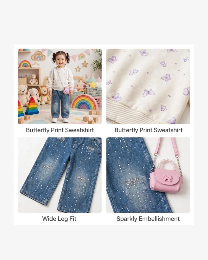 Purple butterfly set thumbnail 3