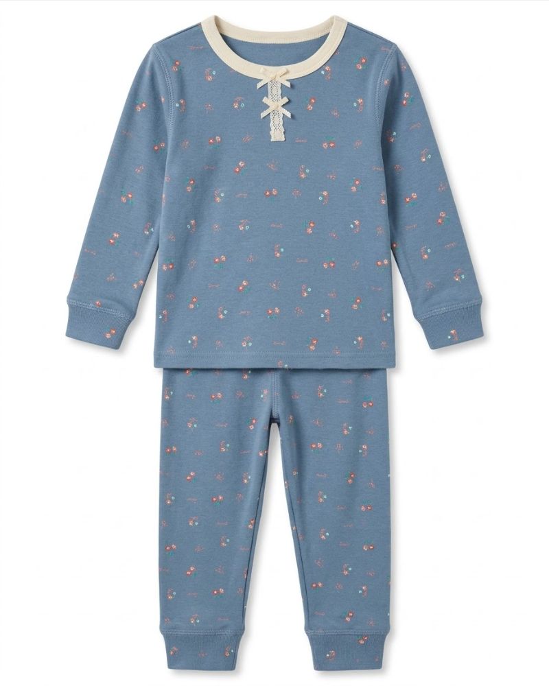 Blue flower night suit