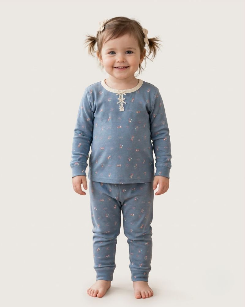Blue flower night suit thumbnail 2