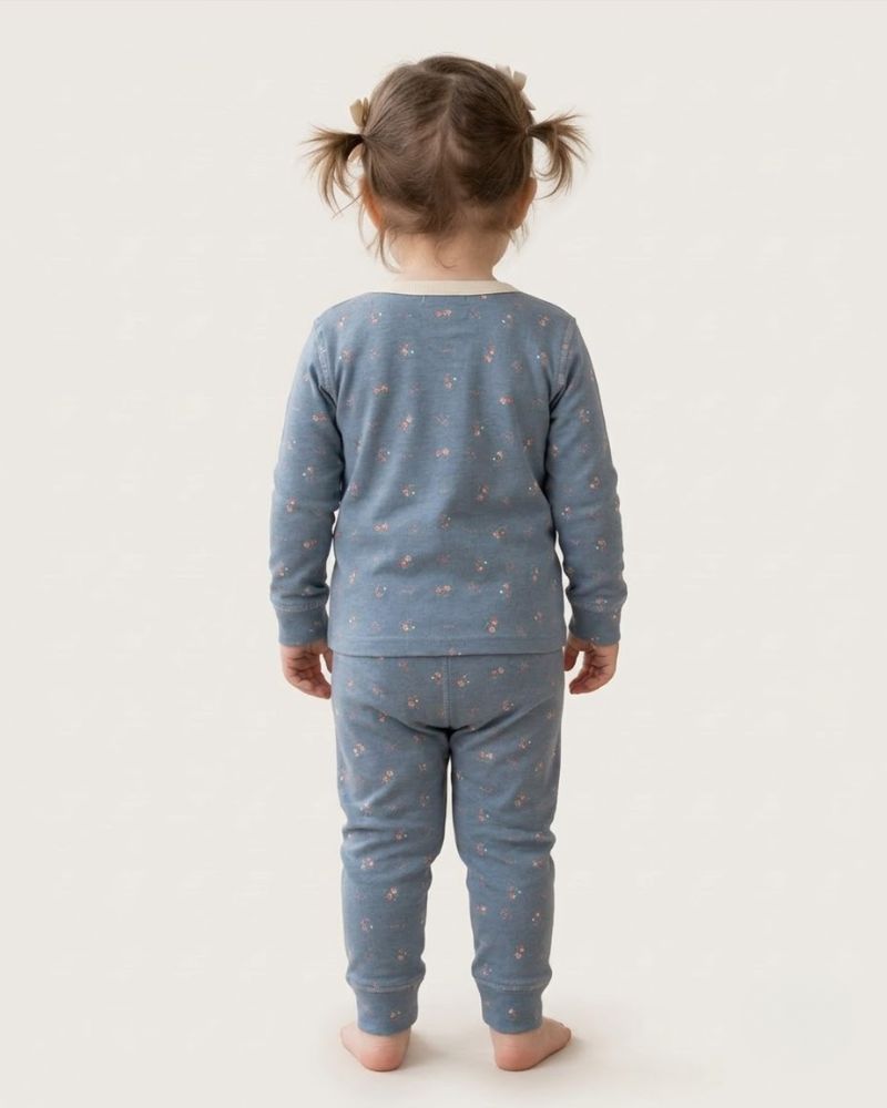 Blue flower night suit thumbnail 3