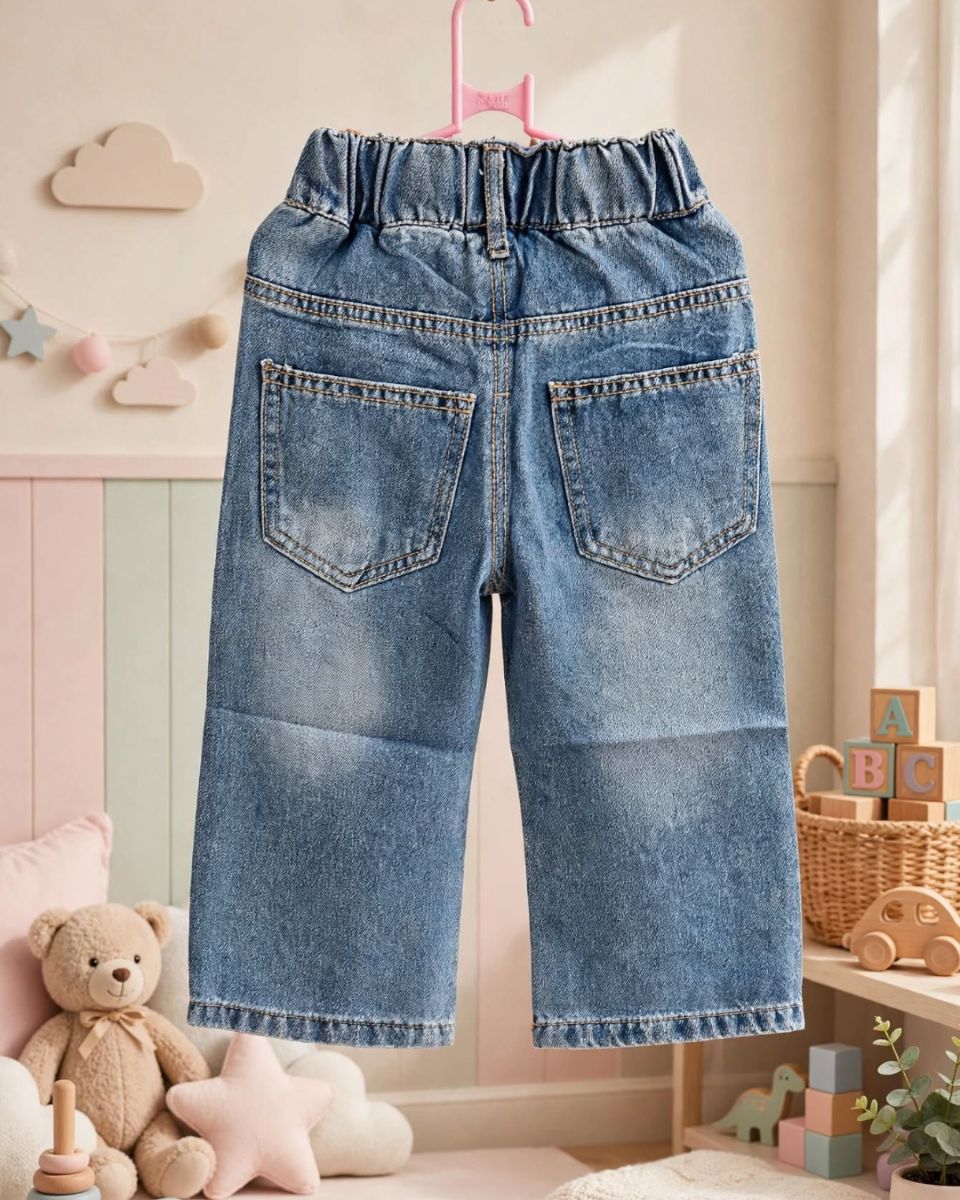 Blue bow jeans thumbnail 2