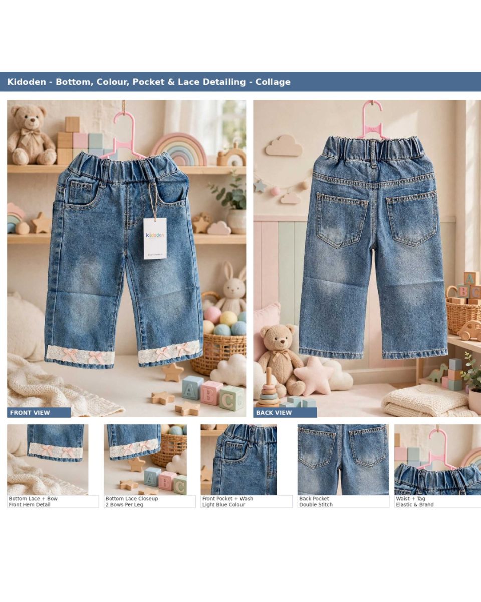 Blue bow jeans thumbnail 3