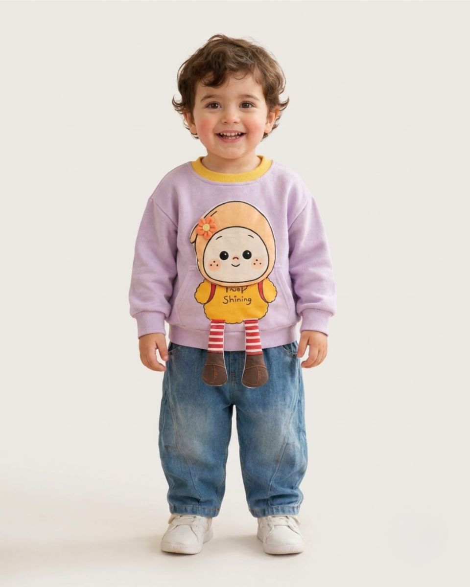 Purple cute cartoon 2pc set