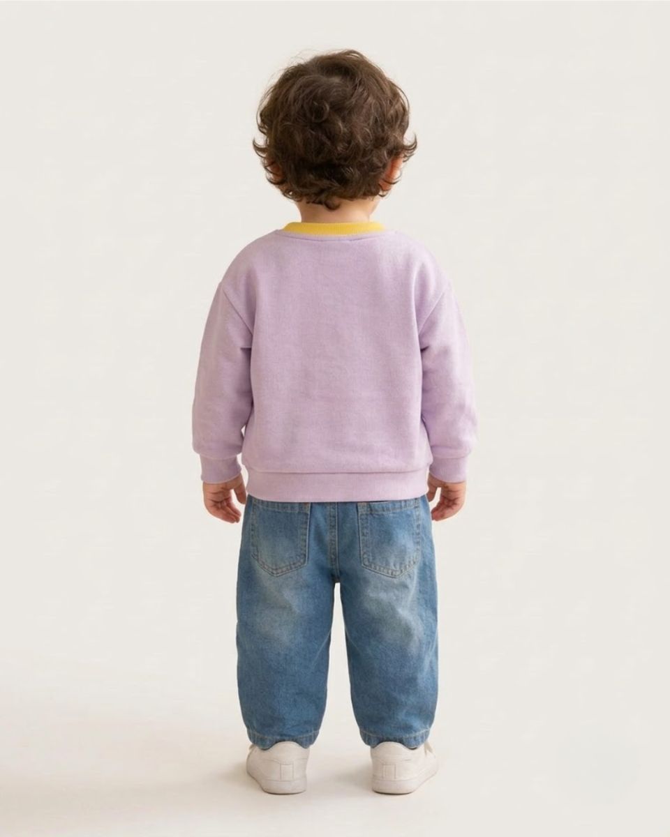 Purple cute cartoon 2pc set thumbnail 2