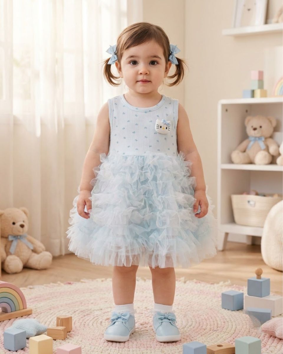 Sky flair frock 